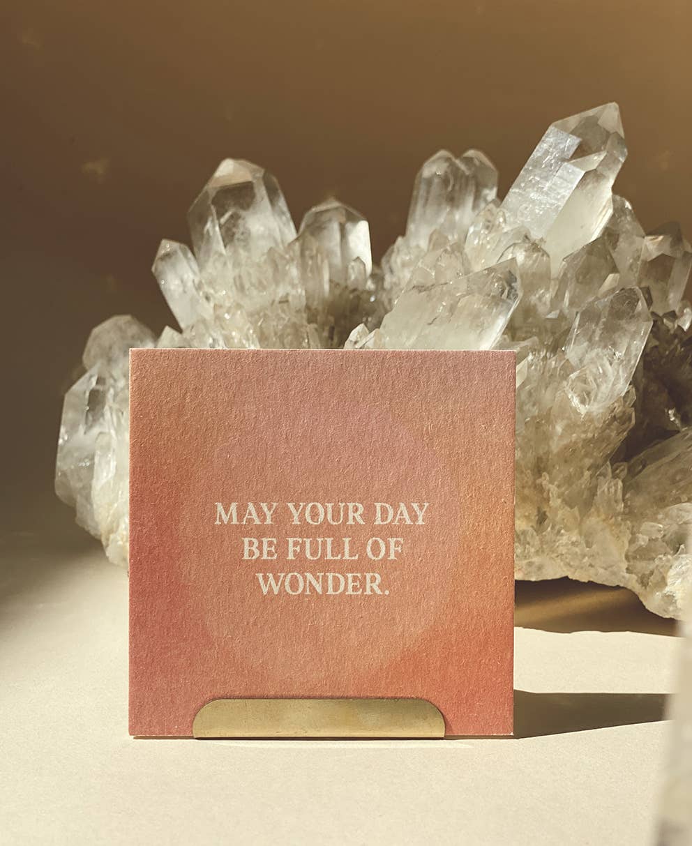 MÖGE DEIN TAG VOLL WUNDER SEIN - MINI-KARTE - AFFIRMATION