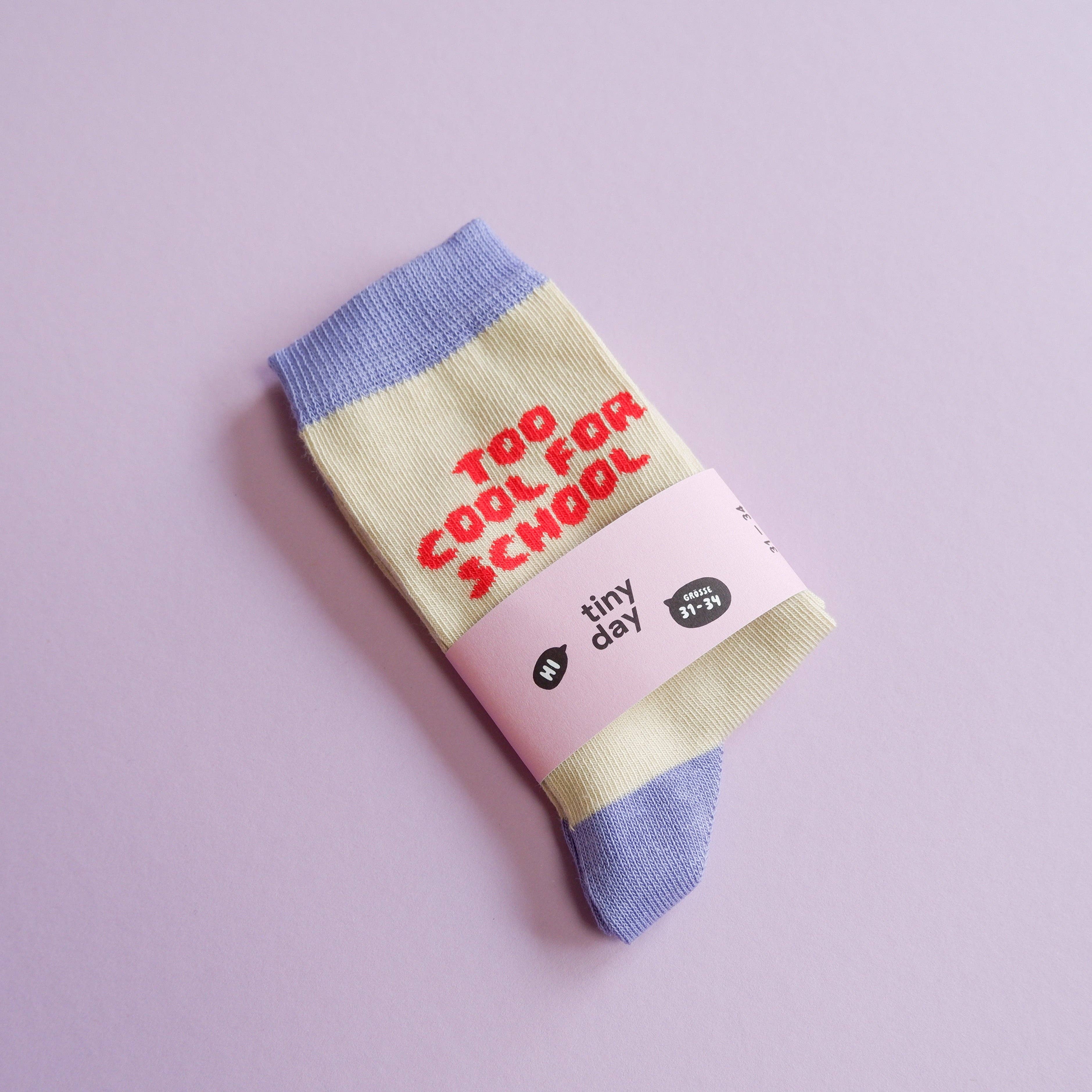 Too cool for school-Socken Flieder: 31-34