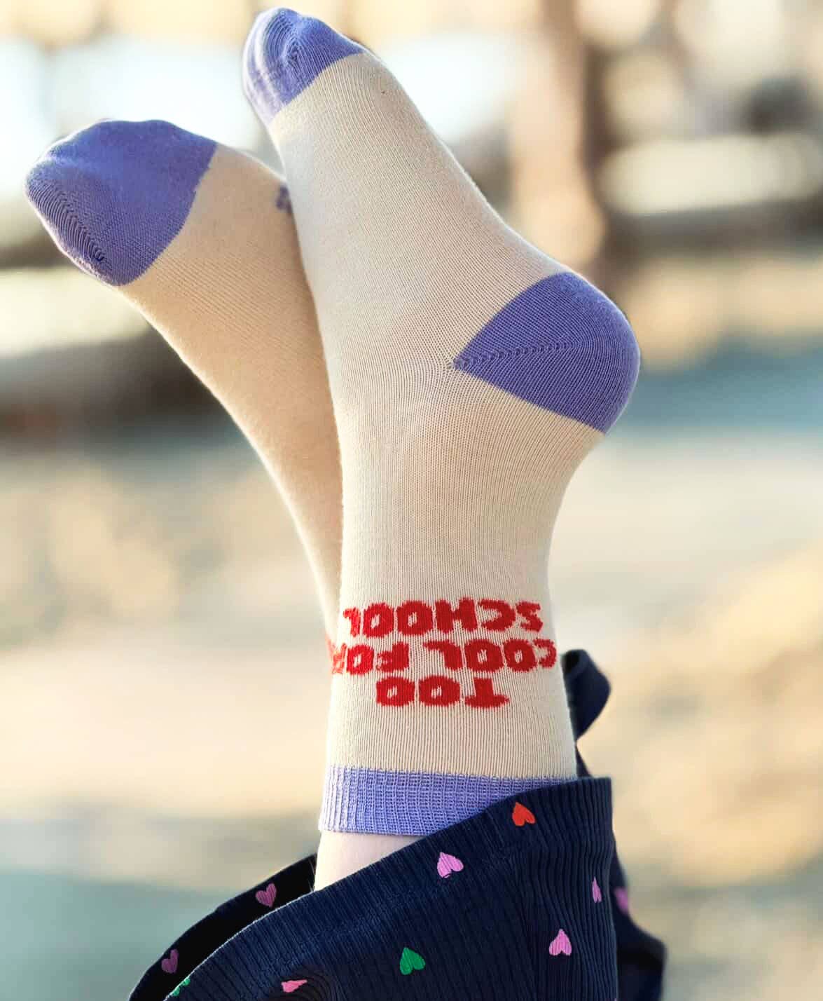 Too cool for school-Socken Flieder: 31-34