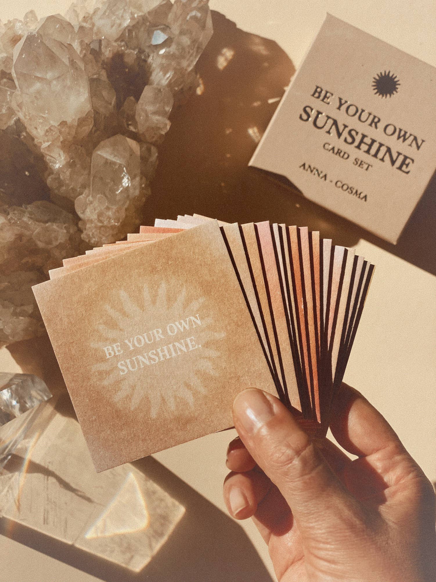 SEI DEIN EIGENER SONNENSCHEIN - KARTENSET - 15 KARTEN AFFIRMATIONEN DECK